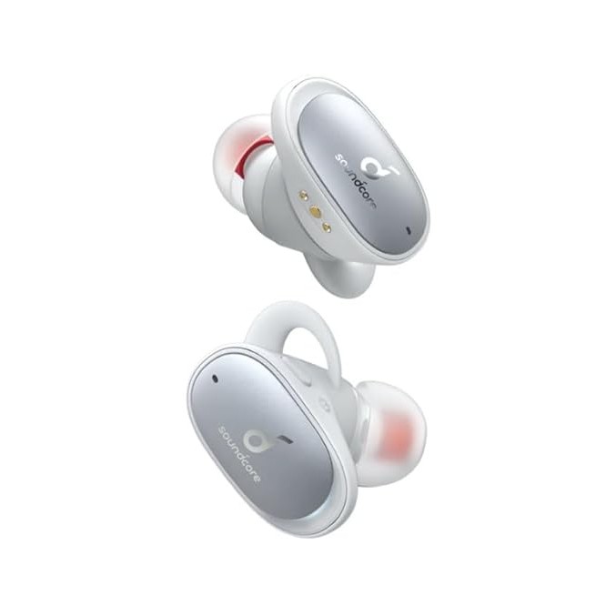 soundcore by Anker Liberty 2 Wireless Earbuds, Diamond-Inspired Drivers, 32H Playtime, HearID Personalized Sound, Bluetooth 5.0, Bluetooth Headphones, 4 Mics with Uplink Noise Cancellation (White)
