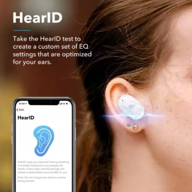 soundcore by Anker Liberty 2 Wireless Earbuds, Diamond-Inspired Drivers, 32H Playtime, HearID Personalized Sound, Bluetooth 5.0, Bluetooth Headphones, 4 Mics with Uplink Noise Cancellation (White)