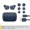 Jabra Elite 2 in Ear True Wireless Earbuds with 21 Hours of Battery, 2 Built-in Microphones for Clear Calls, Rich Bass and Comfortable fit with mic