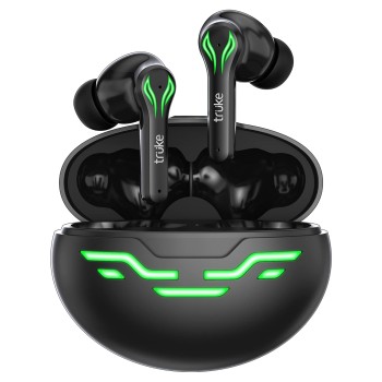 truke BTG 2 Bluetooth Truly Wireless in Ear Earbuds with Microphone Black