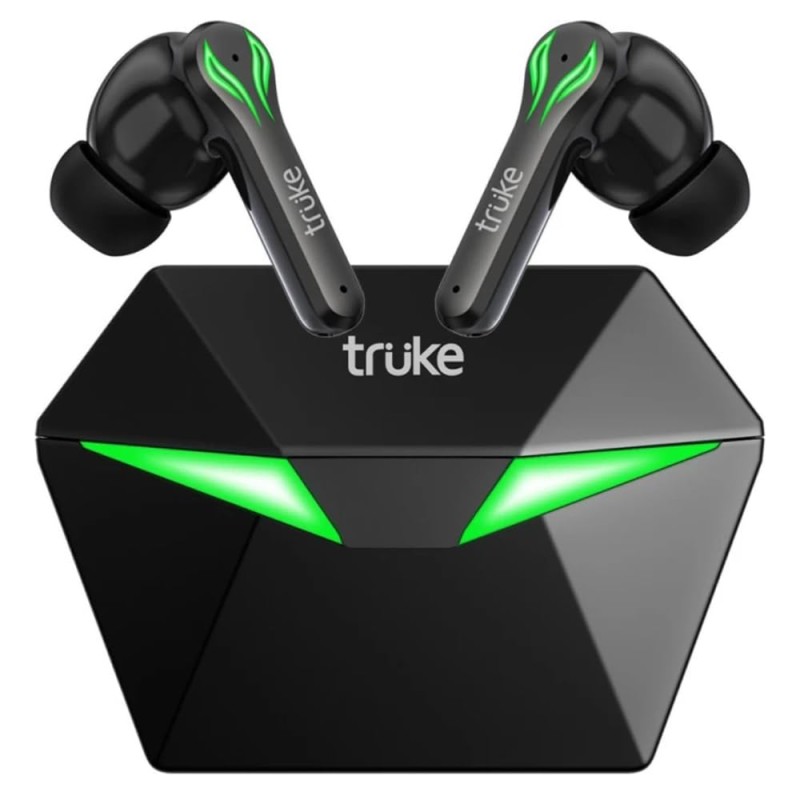 truke Buds BTG 1 True Gaming Earbuds with Environmental Noise Cancellation (ENC) & Quad MEMS Mic for Clear Calls, 13mm Titanium Driver, 48H Playtime, 