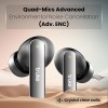 truke Buds F1 Ultra True Wireless in Ear Earbuds Spatial Audio Experience, 60H Playtime Ear Buds (Black)