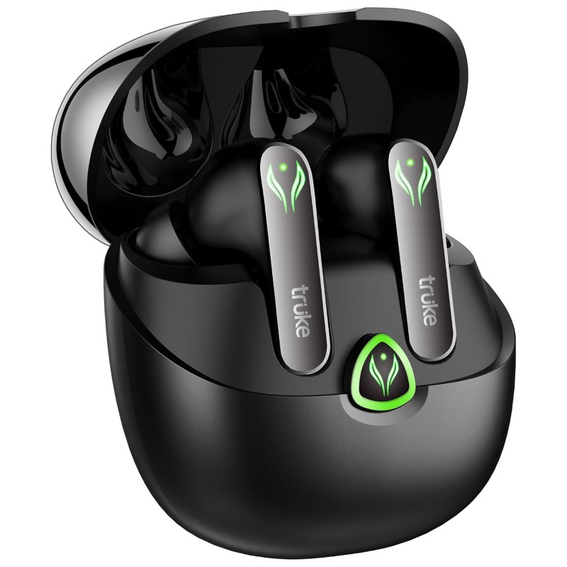 truke New Launch BTG Ultra True Wireless in Ear Earbuds, 40ms Ultra Low Latency Battle Mode™ Gaming Ear Buds