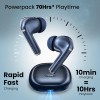 truke New Launch Buds Aura True Wireless in Ear Earbuds with 70Hrs of Playtime and Fast Charging Ear Buds (Azure Blue)