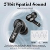 truke New Launch Buds Echo True Wireless in Ear Earbuds with 24-bit Spatial Audio, 13mm Titanium Driver, Dual Pairing Ear Buds (Black)