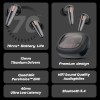 truke New Launch Crystal Bass True Wireless in Ear Earbuds with 13mm Drivers, 70H Playtime Fast Charge (Matte Black)