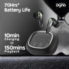 Truke New Launch Crystal Dyno Leather Finish True Wireless in Ear Earbuds- RavenBlack