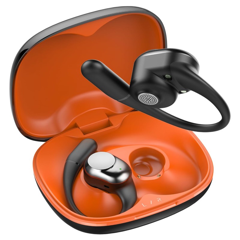 truke Newly Launched Buds Freedom Open Ear Wireless Earbuds with PureVoice™ Technology (Sunset Black)