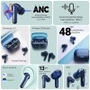 truke Newly Launched Buds Vibe True Wireless in Ear Earbuds with 35dB Real ANC + Quad Mic ENC, 13mm Big Speaker (Blue)