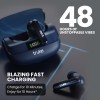 truke Newly Launched Buds Vibe True Wireless in Ear Earbuds with 35dB Real ANC + Quad Mic ENC, 13mm Big Speaker (Blue)