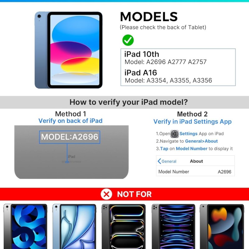 typecase Edge Magic Style Keyboard Case for iPad 11th (A16,2025) & iPad 10th Gen with Gesture Touchpad & 11-Colors Backlit, Floating Cantilever Stand, Pencil Holder-Black25 (Not fit Air 11/Pro 11)