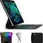typecase Edge Magic Style Keyboard Case for iPad 11th (A16,2025) & iPad 10th Gen with Gesture Touchpad & 11-Colors Backlit, Floating Cantilever Stand, Pencil Holder-Black25 (Not fit Air 11/Pro 11)