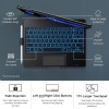 typecase Flexbook Keyboard for iPad 9th Gen,8th Gen & 7th Gen (10.2 Inch), iPad Air 3, iPad Pro-10.5 Inch, 10 Color Backlight, 360° Rotation, Pencil Holder, Trackpad, Bluetooth, Black