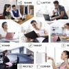 typecase Flexbook Keyboard for iPad 9th Gen,8th Gen & 7th Gen (10.2 Inch), iPad Air 3, iPad Pro-10.5 Inch, 10 Color Backlight Black