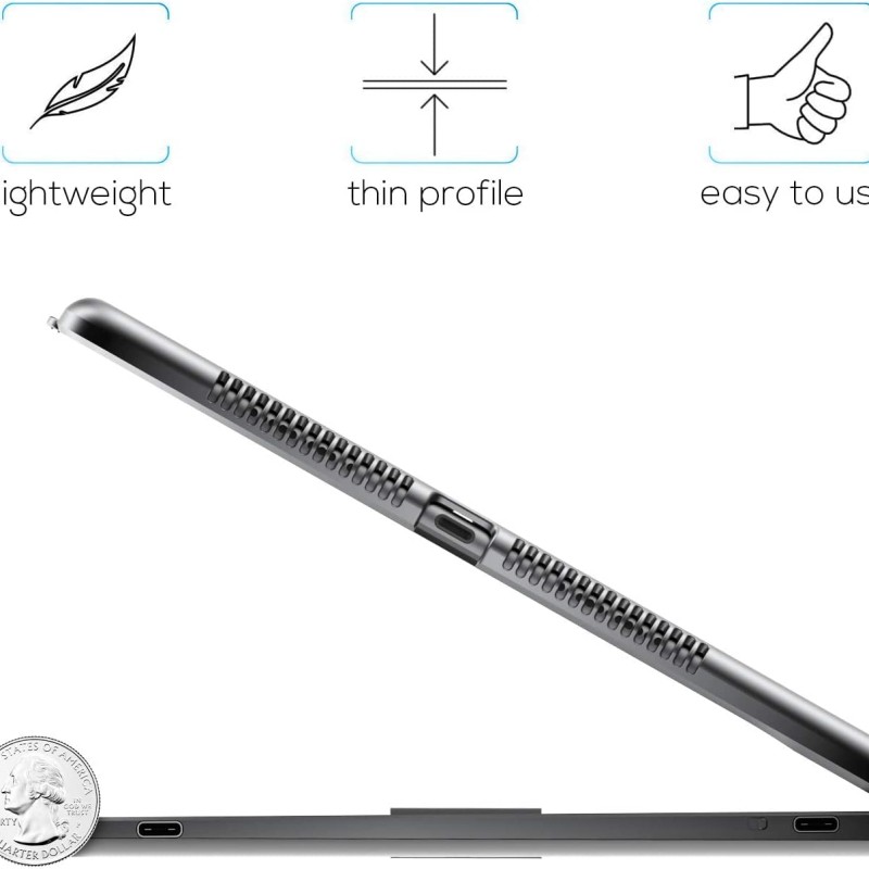 typecase Flexbook Keyboard for iPad 9th Gen,8th Gen & 7th Gen (10.2 Inch), iPad Air 3, iPad Pro-10.5 Inch, 10 Color Backlight, 360° Rotation, Pencil Holder, Trackpad, Bluetooth, Black