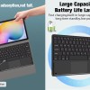 typecase Keyboard Case for Samsung Galaxy Tab S6 Lite (10.4 Inch) - 2024/2022/2020 with Multi-Touch Trackpad, 3 Viewing Angles, Detachable TPU Protective Bluetooth Wireless Keyboard Cover (Black)