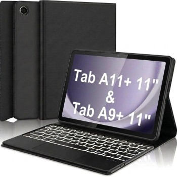 typecase Keyboard case for Samsung Galaxy Tab A11+ / A11 Plus 2025 (11 Inch) & A9+/ A9 Plus 2023 Detachable Keyboard Cover-Black