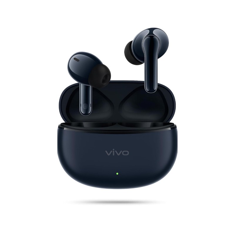 vivo TWS 3e True Wireless Earbuds | Bluetooth 5.3, AI Noise Cancellation, 42H Battery, 88ms Low Latency, Dual Device Pairing, IP54 Splash Resistant – (Dark Indigo)