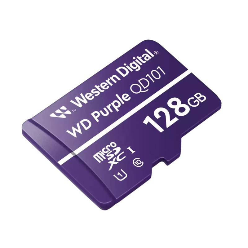 Western Digital WD Purple 128GB Surveillance and Security Camera Memory Card for CCTV & WiFi Cameras (WDD0128G1P0C)