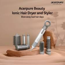Acerpure Beauty Ionic | AI Heat Protection | 4 Temp Setting | 5 in 1 Electric Hair Styler