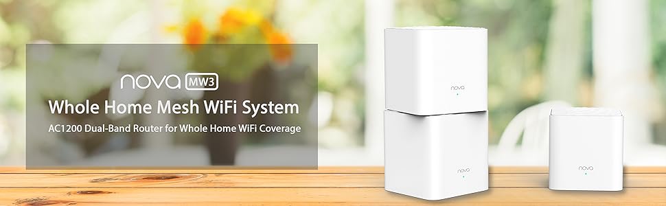 Tenda-MW3-Whole-Home-Mesh-WiFi-System-Dual-Band-AC1200-Router-Replacement-for-Sm